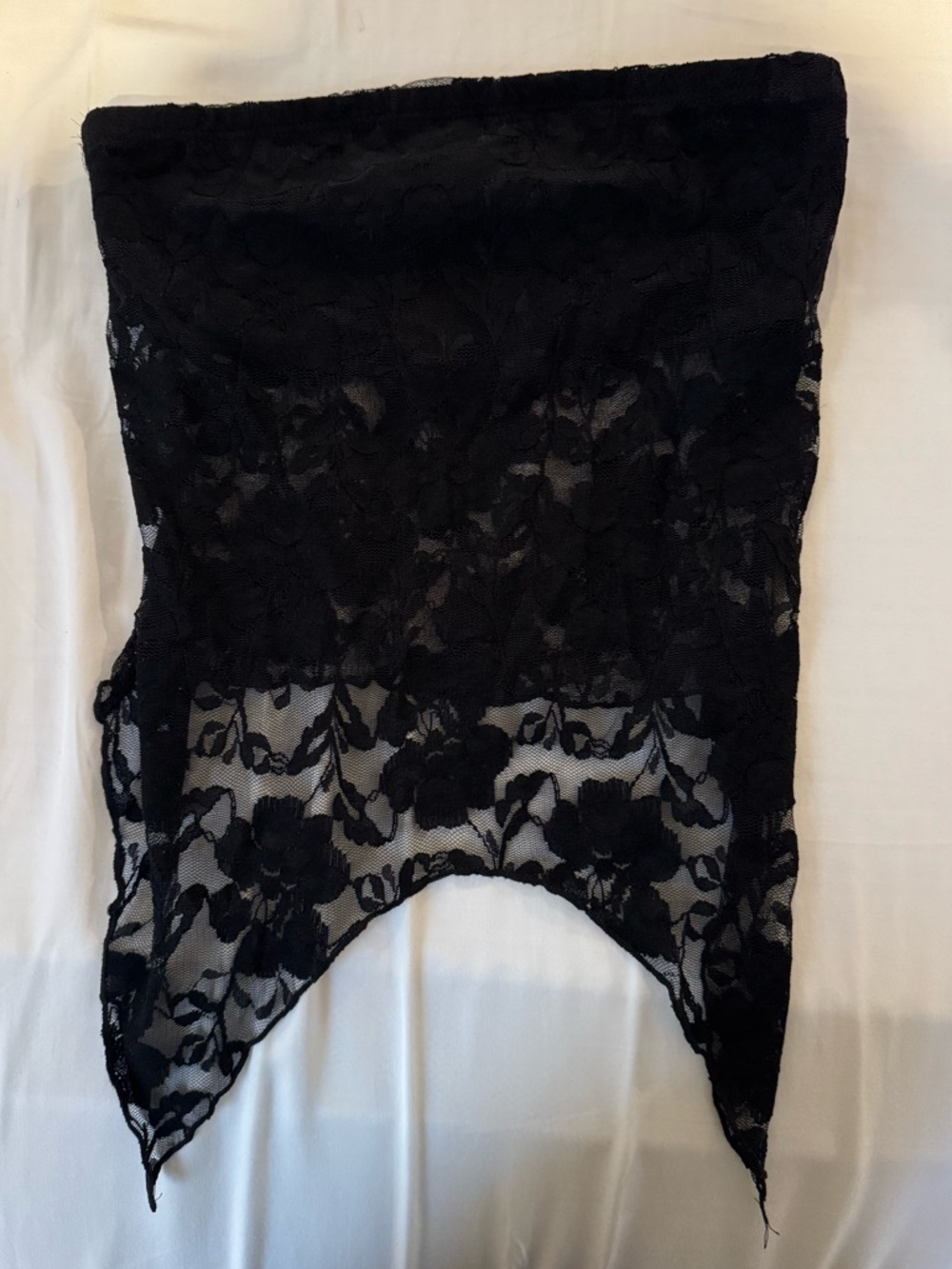 Urban Renewal Black Lace Strapless Top